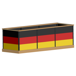 Deutschland Hochbeet 3x1m