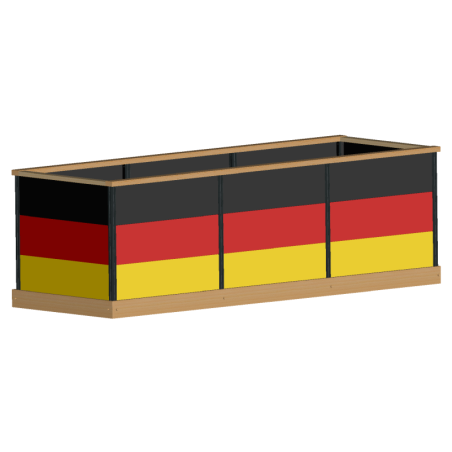 Deutschland Hochbeet 3x1m